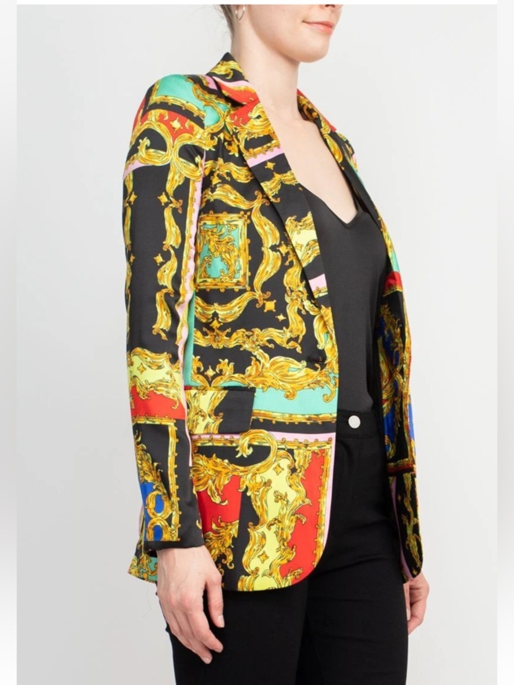 Industry Women's Vibrant Multicolor Blazer - Picture 7 of 14